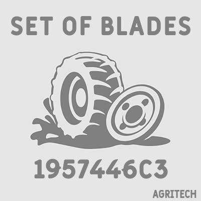 1957446C3 - Комплект лопатей ротора (3шт), CASE IH